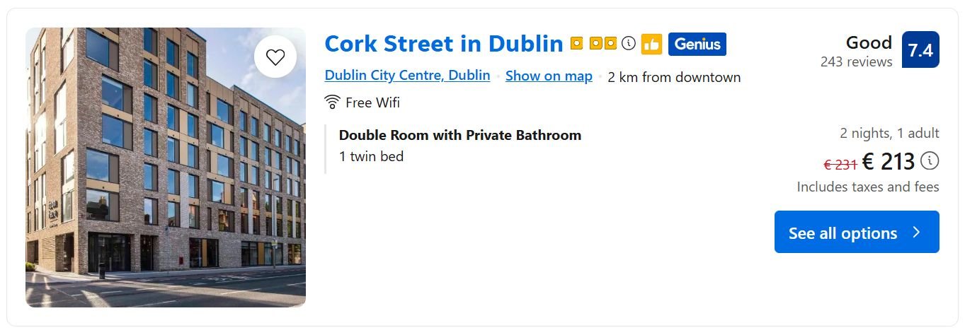 Cork Street in Dublin